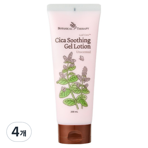 보타니컬테라피 시카 수딩젤 로션, 200ml, 4개