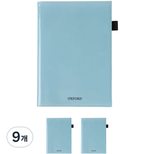 OXFORD 노트커버 크리스탈 글로시 B5, 블루, 9개
