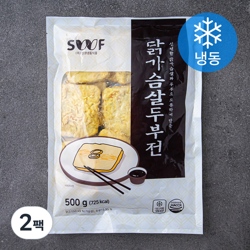 성원 닭가슴살 두부전 (냉동), 500g, 2팩