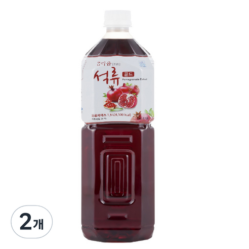 파낙스 참다음 석류 골드 음료베이스, 1.5L, 2개