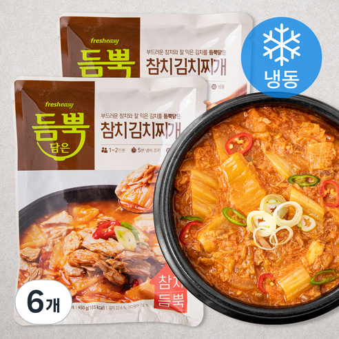 듬뿍담은 참치 김치찌개 (냉동), 450g, 6개