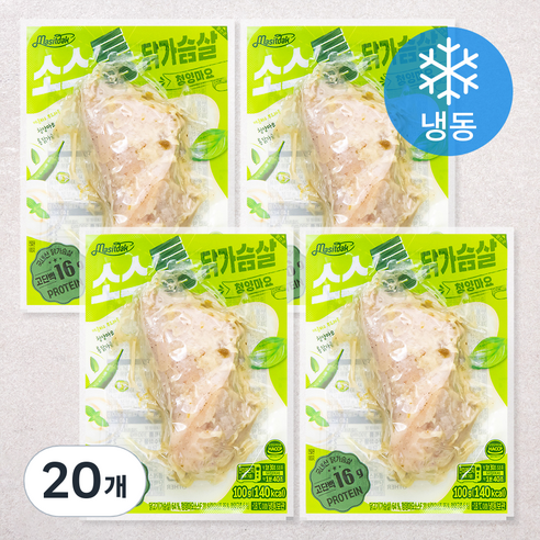 맛있닭 소스 통 닭가슴살 청양마요 (냉동), 100g, 1개입, 20개