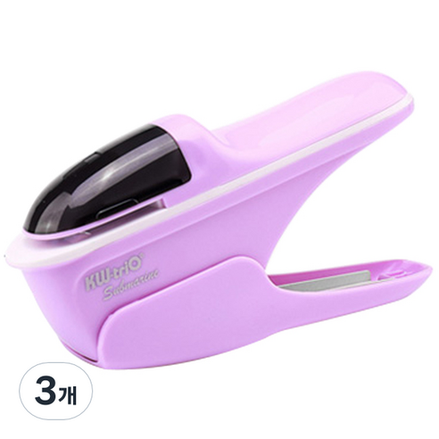 모모튜브 환경을 생각하는 스테플러 펀칭, 퍼플, 3개