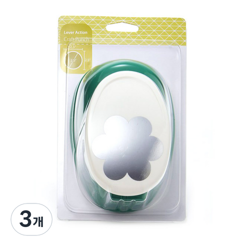 포코스 모양펀치 R-65 65mm, 3개, 4번 꽃잎