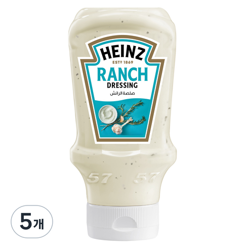 하인즈 랜치 드레싱, 418.5g, 5개