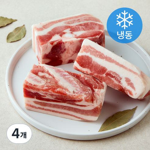 동원 수입산 삼겹살 수육용 (냉동), 4개, 700g