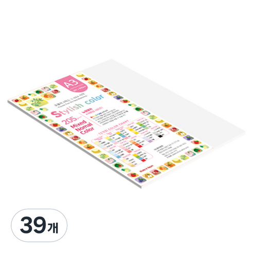 종이문화 SN 스타일리쉬 노멀 두꺼운 혼합색지 205g 09 Purple Tone, 39개