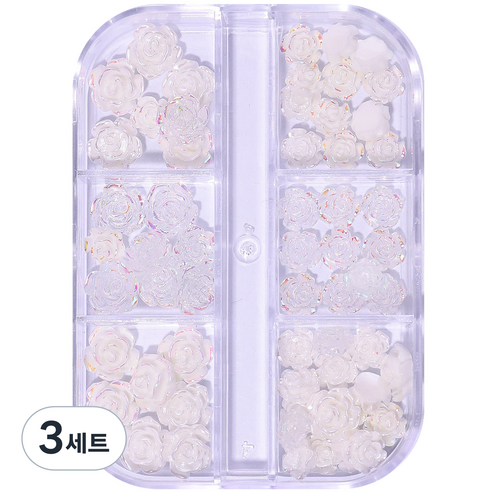 메이브라운 네일스톤 러블리 네일파츠 6종 세트 MSM7, 01 로즈 펄(MSM73), 3세트