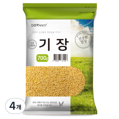 건강한밥상 국산 찰기장, 700g, 4개