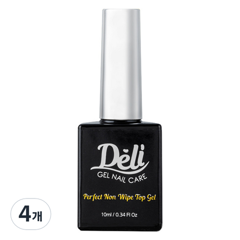 델리뷰티 퍼펙트 논와이프 탑 젤 10ml, 4개