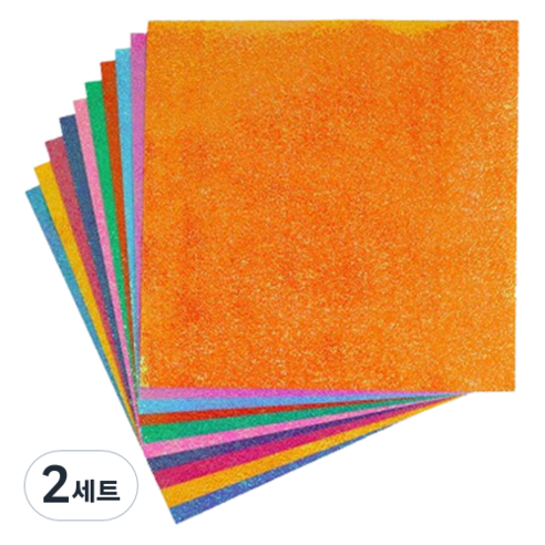 미소로운 이벤트 펄 종이접기 컬러 믹스 25 x 25 cm 50p 세트, 2세트, 10색