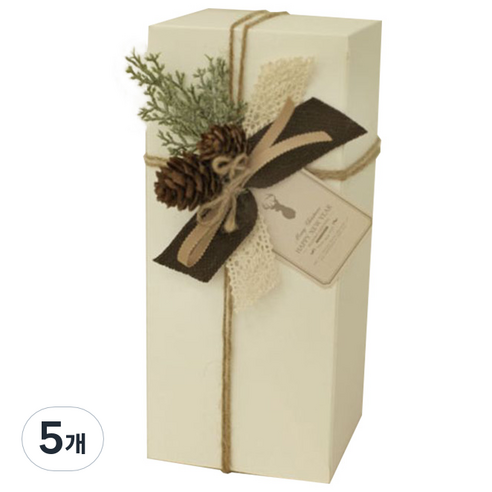 [핫트랙스] 디비디 디자인 디비디 기프트 박스 - Holiday Natural (Large), 혼합색상, 5개