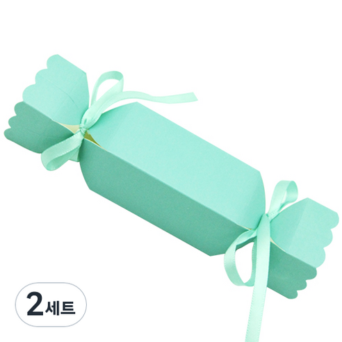 뮤즈 캔디형 선물 상자 10p +리본 20p, 상자(민트), 리본(민트), 2세트