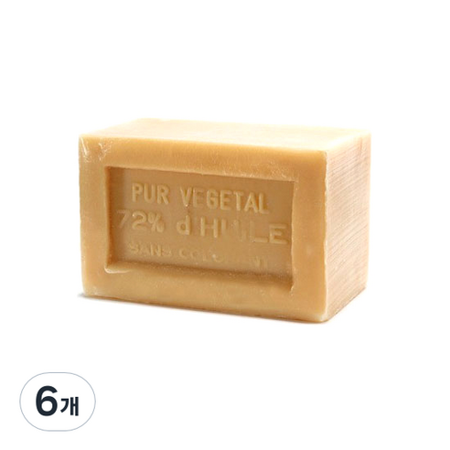 마르세유 랑팔라투르 사봉드 비누 블랑, 300g, 6개