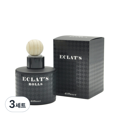에클라스 프리미엄 블랙 방향제 100ml + 우드볼 세트, 아르페쥬, 3세트