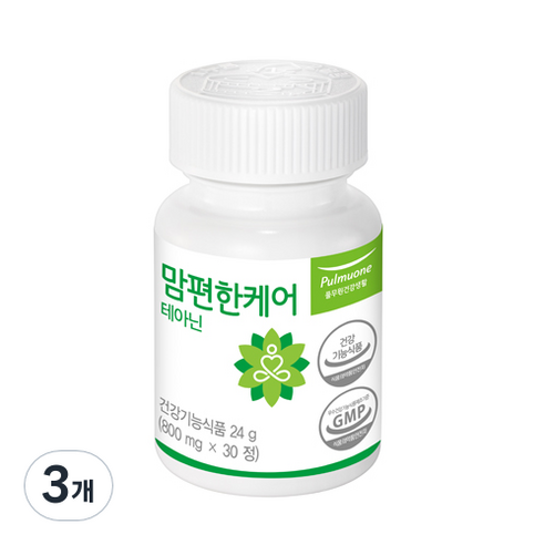 풀무원건강생활 맘편한케어 테아닌, 30정, 3개