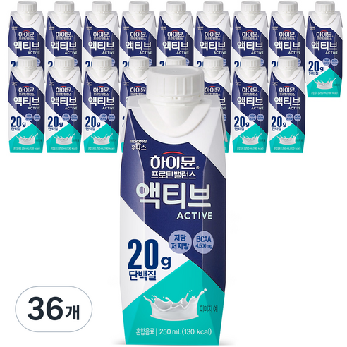 하이뮨 프로틴 밸런스 액티브 오리지널, 250ml, 36개