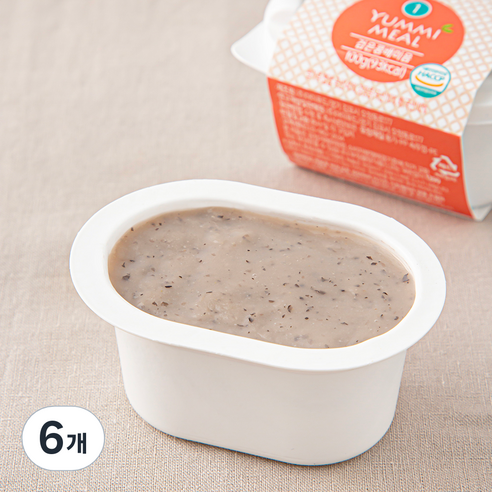 얌이밀 초기 만4~6개월 이유식, 혼합맛(검은콩/배), 100g, 6개
