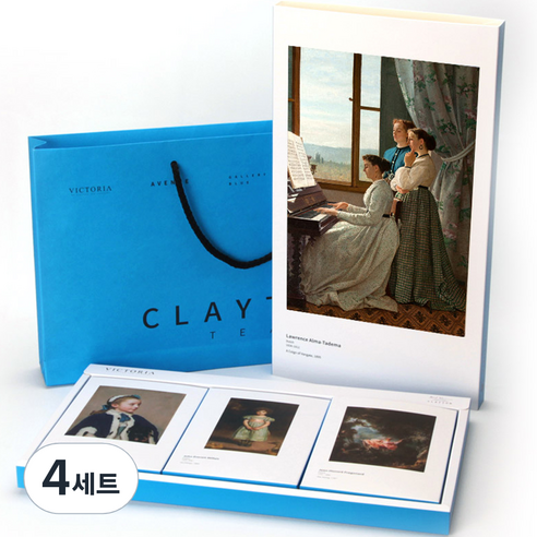 빅토리아 차 선물세트 2호, 얼그레이 5p + 페퍼민트 5p + 로즈플라워 5p, 4세트