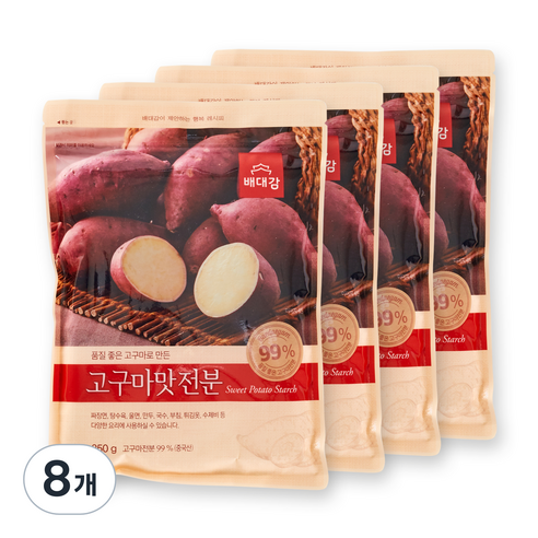 배대감 고구마맛 전분, 350g, 8개