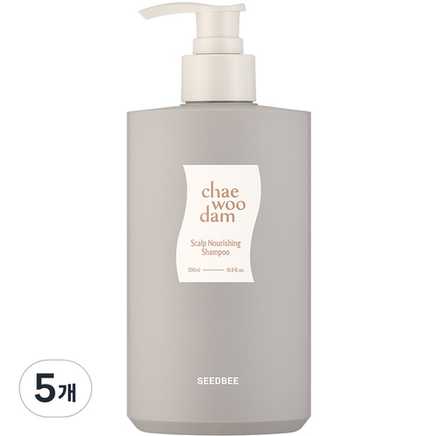 씨드비 채우담 두피 영양 샴푸, 500ml, 5개