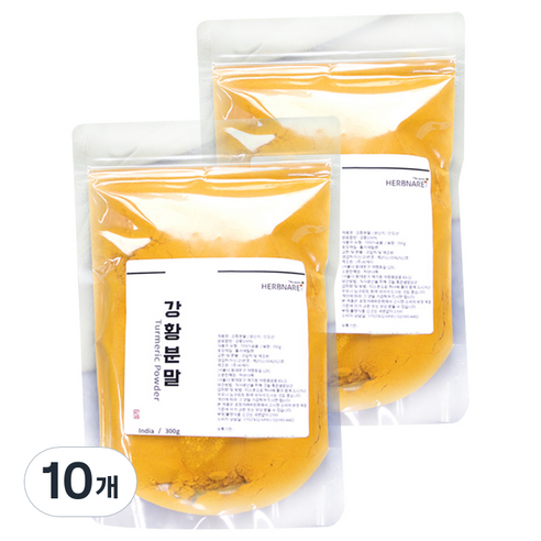 허브나래 강황분말, 300g, 10개