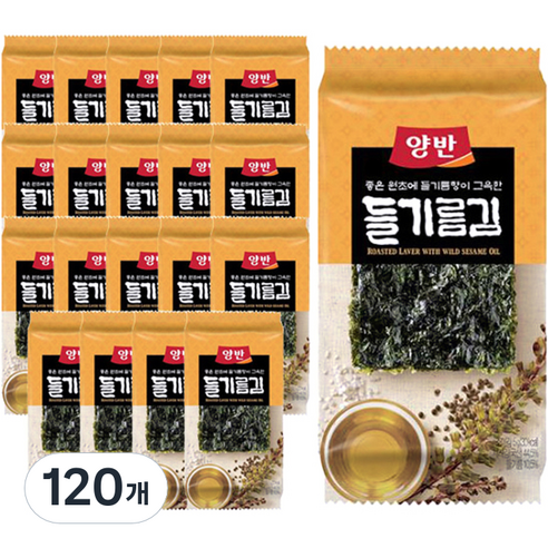 동원 양반 들기름 도시락김, 5g, 120개
