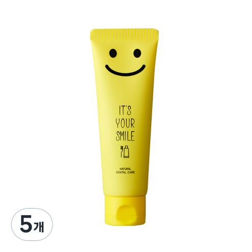 베베가닉 잇츠 유어 스마일 케이 치약 어린이용/저불소 100g, 5개