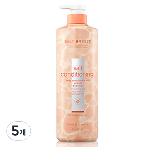 엘라스틴 솔트 브리즈 핑크솔트 너리싱 컨디셔너, 700ml, 5개