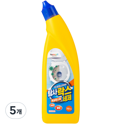 탐사 욕실청소용 락스세제, 750ml, 5개