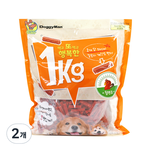 도기맨 1키로 져키 칠면조, 칠면조맛, 2개