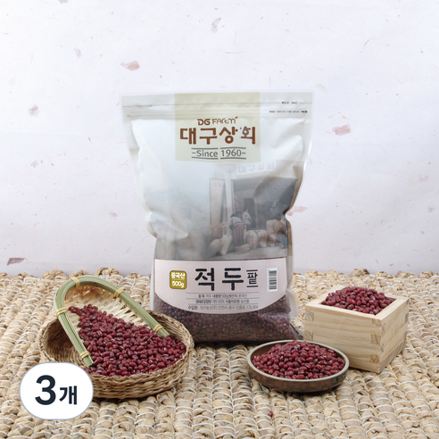 대구상회 중국산 적두(팥), 500g, 3개
