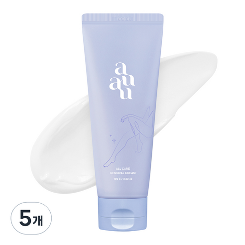 아유아유 올케어 제모크림 팔/다리/겨드랑이/손/발용, 100ml, 5개