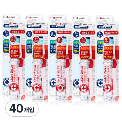 페리오 키즈칫솔 8~13세, 랜덤 발송, 1개입, 40개