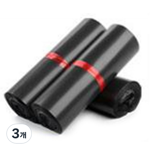 가팡 택배 비닐봉투 폴리백 블랙 D HDPE 0.08 100p, 3개