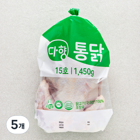 다향 통닭 15호 (냉장), 5개, 1.45kg