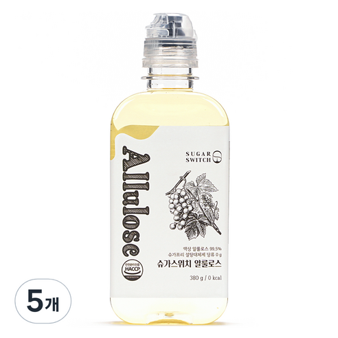 슈가스위치 알룰로스, 380g, 5개