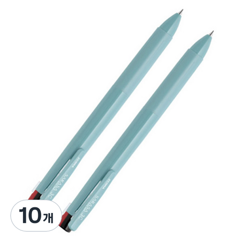 사라사 클립 3색 펜 0.4mm, 미스트블루, 10개