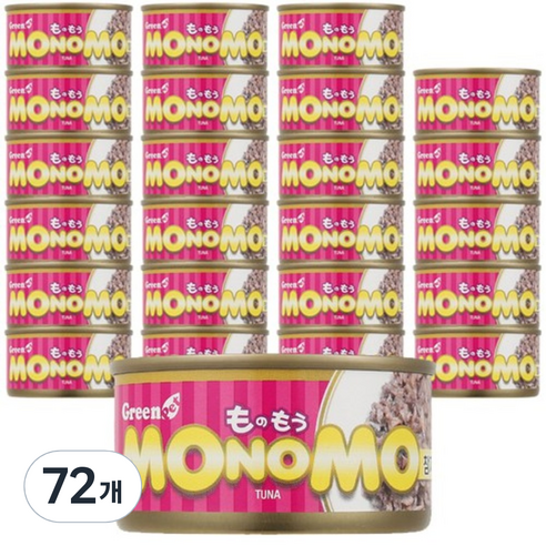 그린펫 모노모 고양이 캔, 참치, 80g, 72개