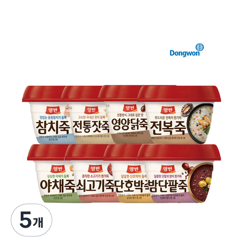 양반 참치죽, 285g, 5개