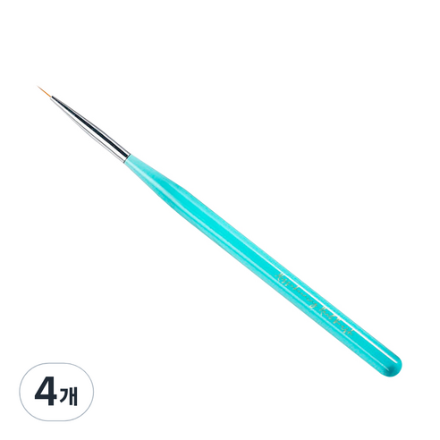 메이브라운 프로페셔널 네일브러쉬 단 세필붓, 4개