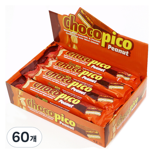초코피코 피넛 초코바, 60개, 55g