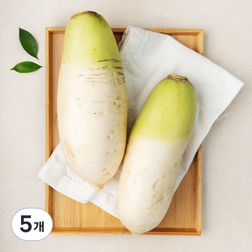 국내산 세척 무 2입, 5개, 2개입