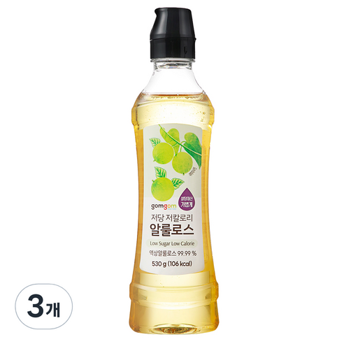 곰곰 저당 저칼로리 알룰로스, 530g, 3개