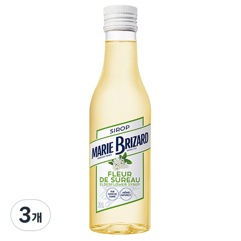 마리브리자드 엘더플라워 시럽, 250ml, 3개