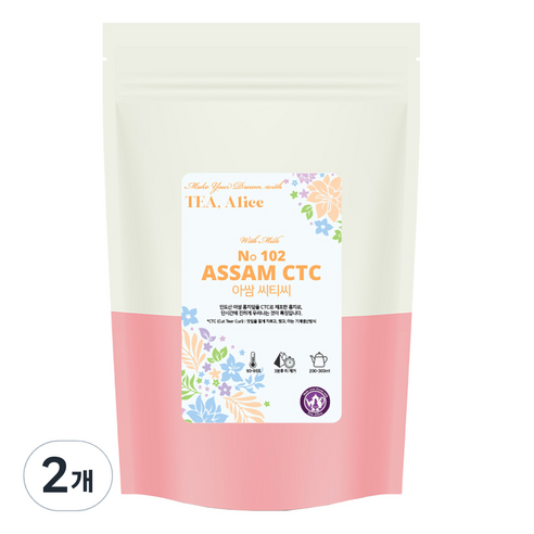 티엘리스 아쌈CTC 홍차, 100g, 1개입, 2개