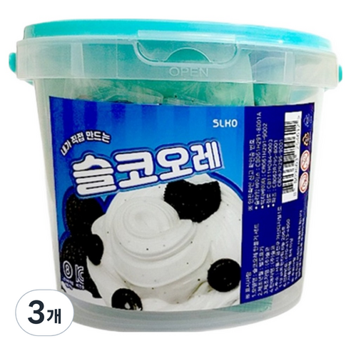 슬코 오레 만들기 슬라임, 혼합색상, 3개
