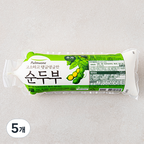 풀무원 소가 고소하고 탱글탱글한 순두부, 1kg, 5개