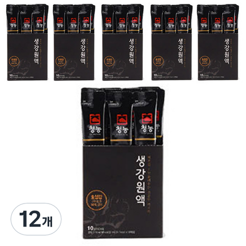 청농 생강원액 스틱, 110ml, 12개