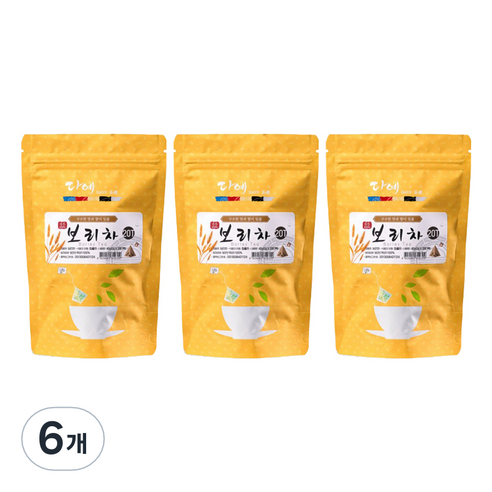 다예 삼각티백 보리차, 2g, 20개입, 6개